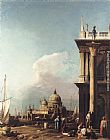 Venice The Piazzetta Looking South-west towards S. Maria della Salute by Canaletto